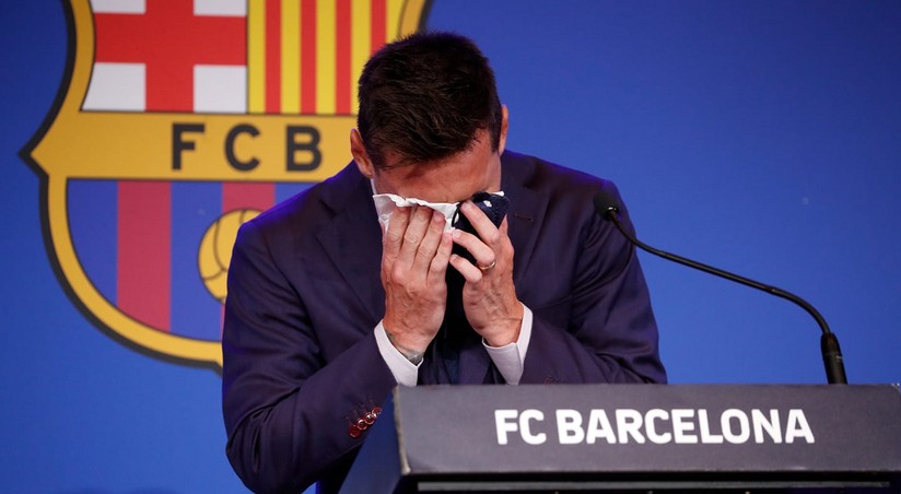 Lionel Messi "Barselona" ilə vida mərasimində ağlayıb