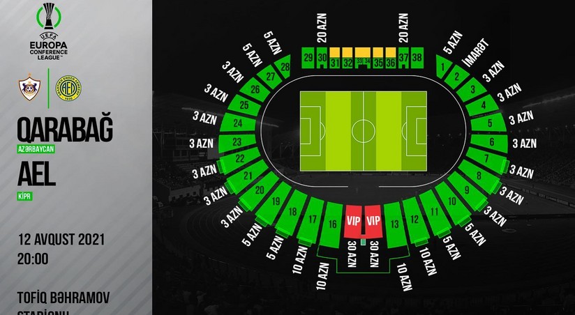 "Qarabağ" - AEL matçının biletləri satışa çıxarılır