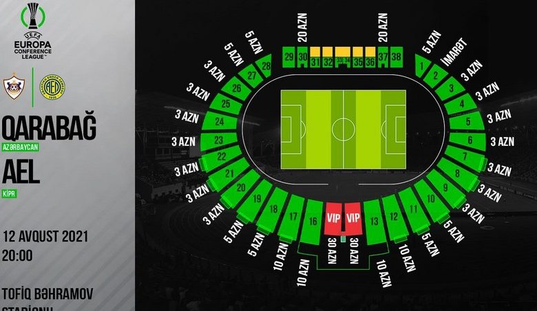 "Qarabağ"ın avrokubok matçına satılmış biletlərin sayı açıqlanıb