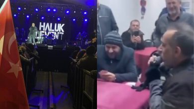 Haluk Levent konserti zamanı üşüdüyü üçün yaxınlıqdakı kafeyə girdi - VİDEO